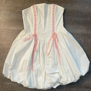 Lena Corset Bubble Hem Mini Dress